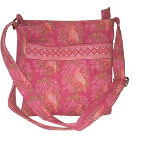 Chic Pink Patterned Crossbody Bag